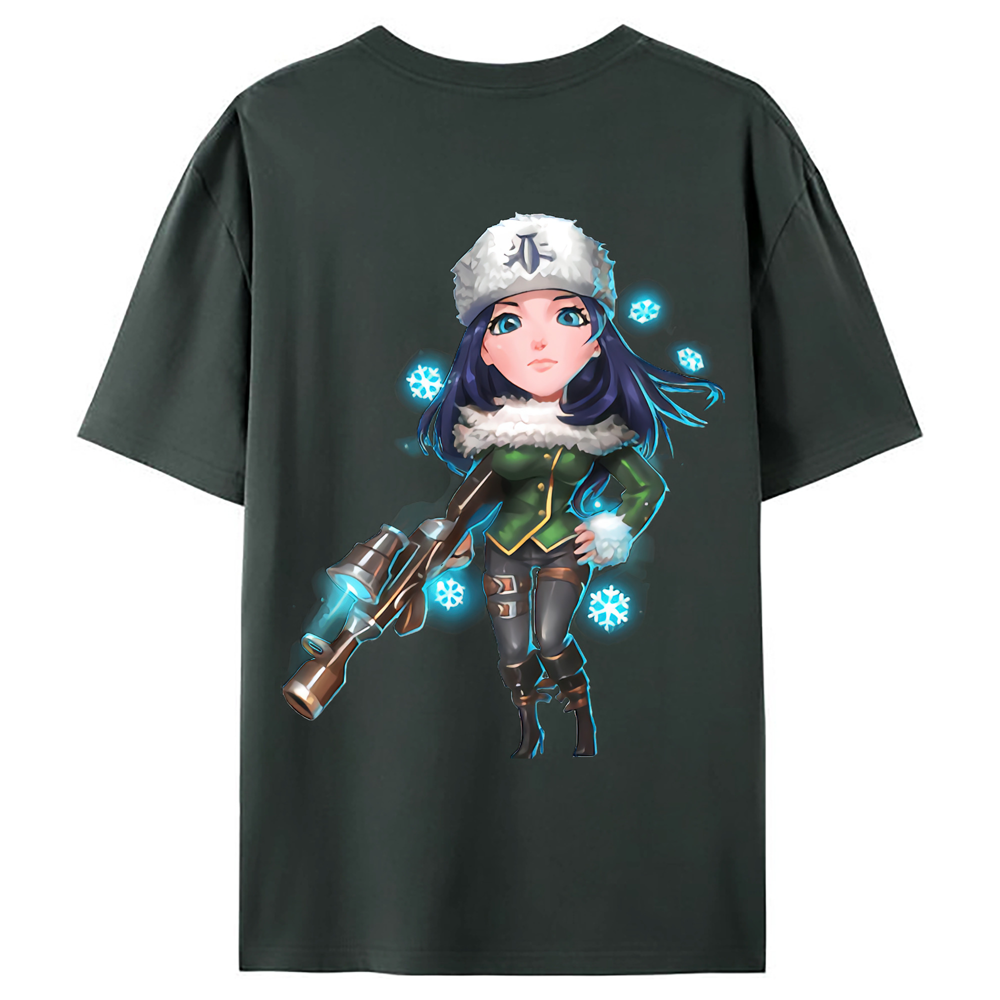 （画像用） リーグ・オブ・レジェンド League of Legends LOL 綿100％ メンズ半袖Tシャツ（バックプリント） 通気性